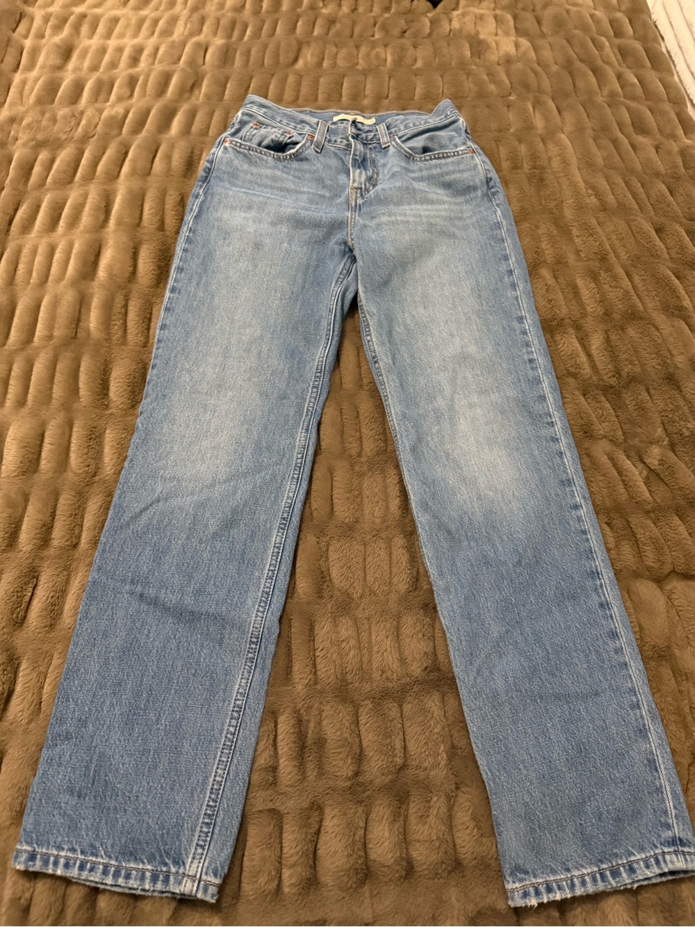 Classic Women's Light Blue Straight-Leg Jeans